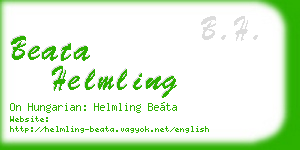 beata helmling business card